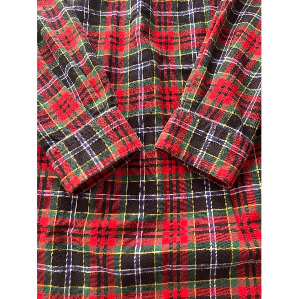 Polo Ralph Lauren Blake LS Shirt Men Large Red Plaid Tartan Flannel Cotton BD - Picture 7 of 12